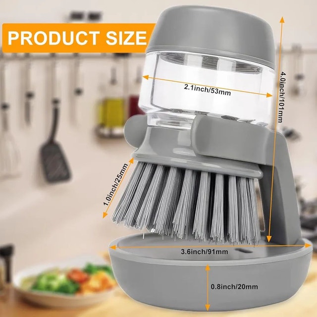 Dish Brush with Soap Dispenser