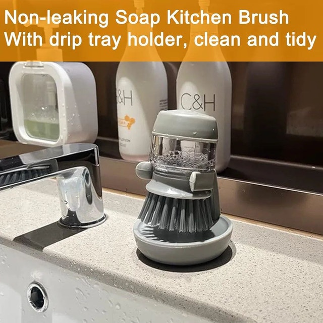 Dish Brush with Soap Dispenser - photo 3