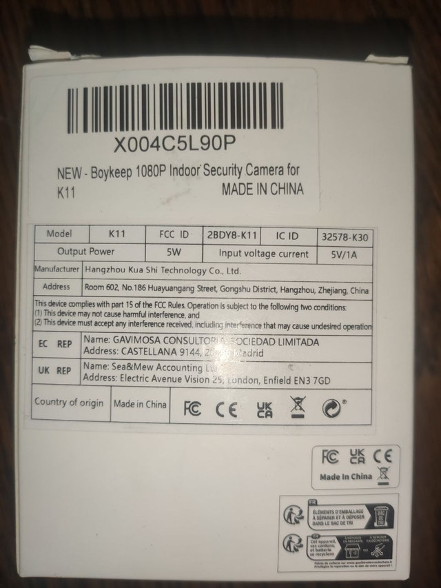 Boykeep 1080P Indoor Security Camera - 2.4G Wi-Fi - photo 3