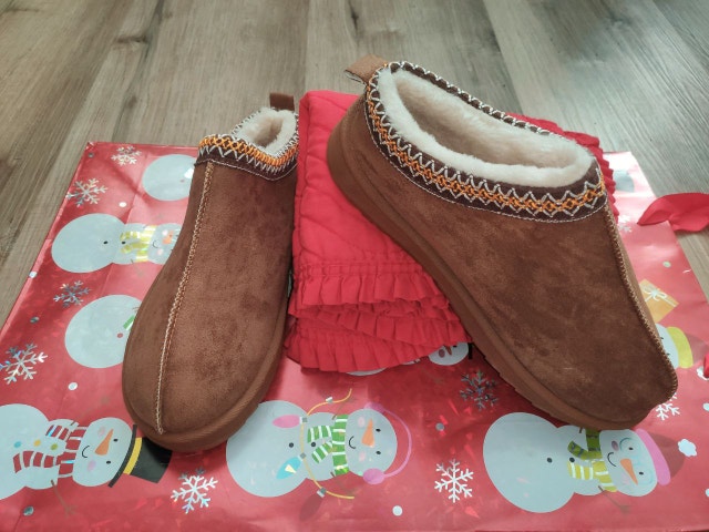 NEW Women's Warm Fur Lined Platform Mini Boots Slippers - photo 3