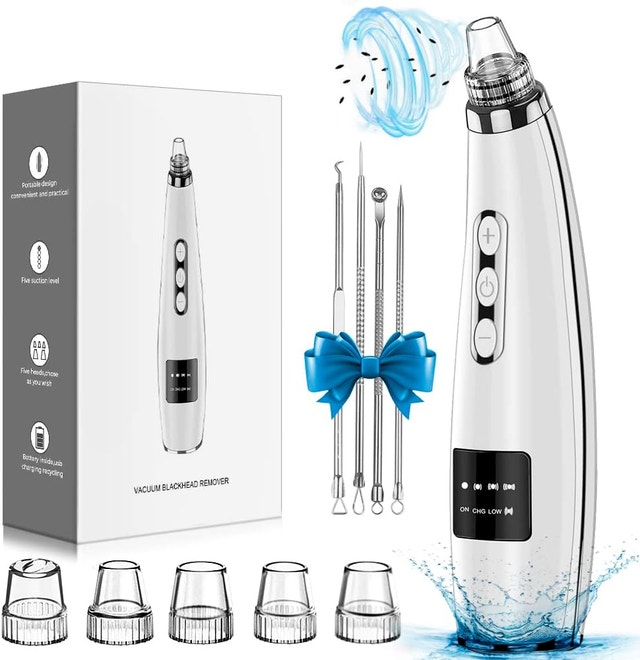 Pore Blackhead Remover Vacuum + Steel Tool Kit