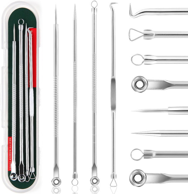Pore Blackhead Remover Vacuum + Steel Tool Kit - photo 2