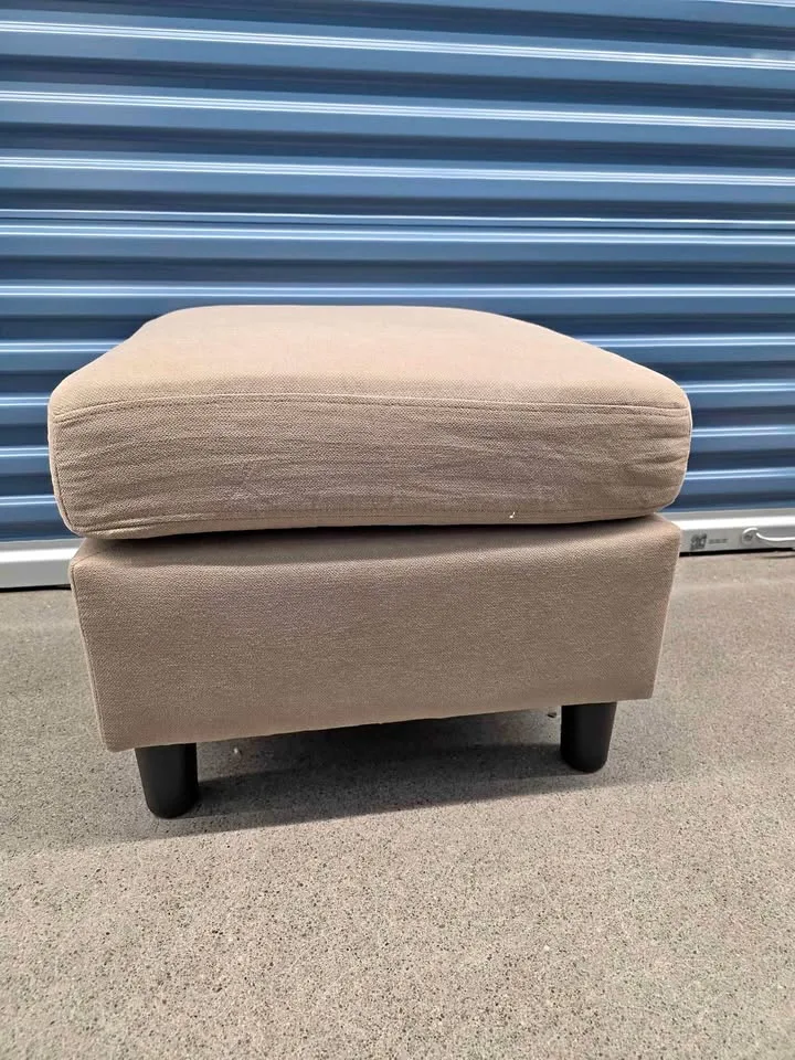 Modern Upholstered Ottoman – Brand New thumbnail