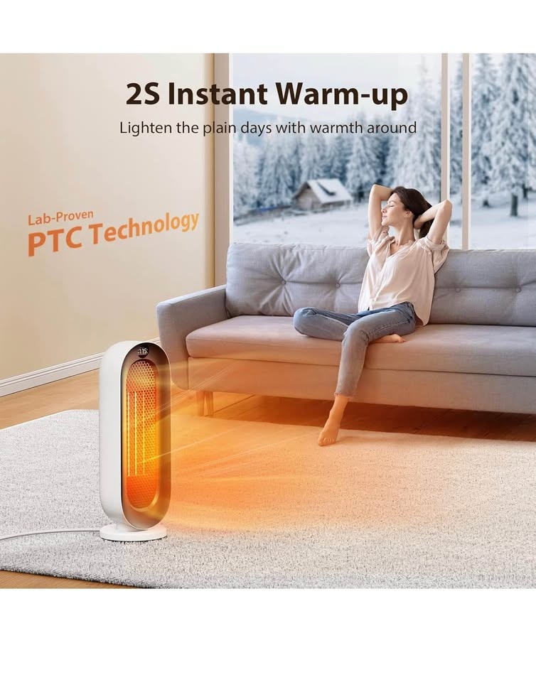 1500W Portable Space Heater - Electric Heater - photo 2
