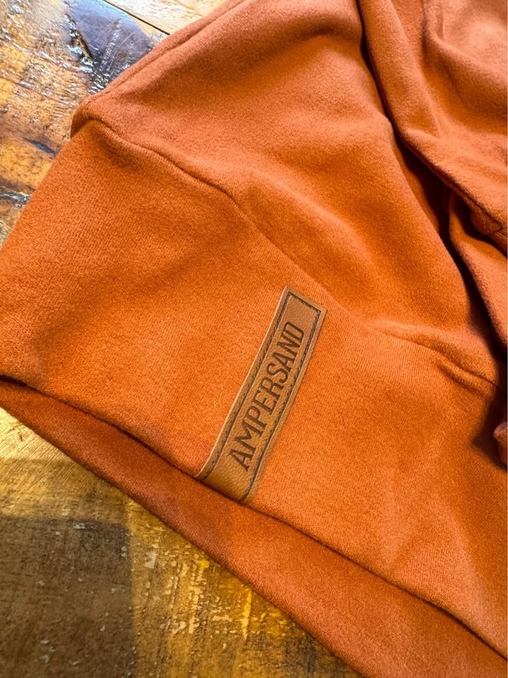 Ampersand Avenue Performance Fleece University Hoodie Burnt Oran - photo 4