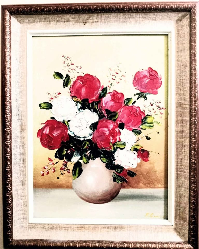 Stunning vintage original thick oil painting, framed, signed, 20 - photo 2