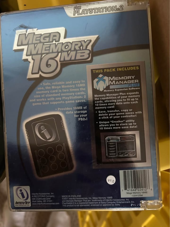 Mega memory 16 MB disc for Playstation 2 - photo 2