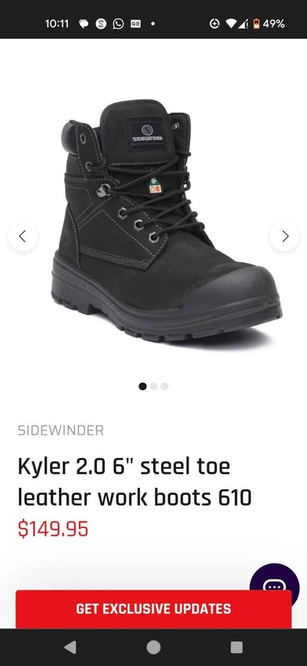 Brand New CSA Steeltoe Waterproof Kyler 2.0 Work Boots - photo 2