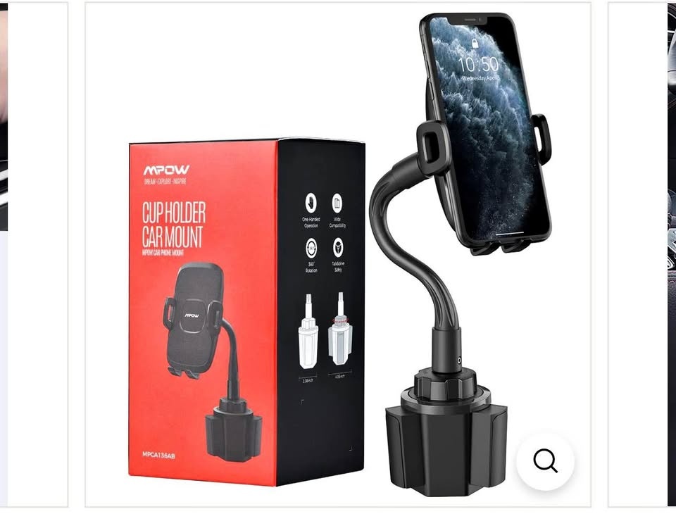 Mpow CA136AB Cup Holder Phone Mount