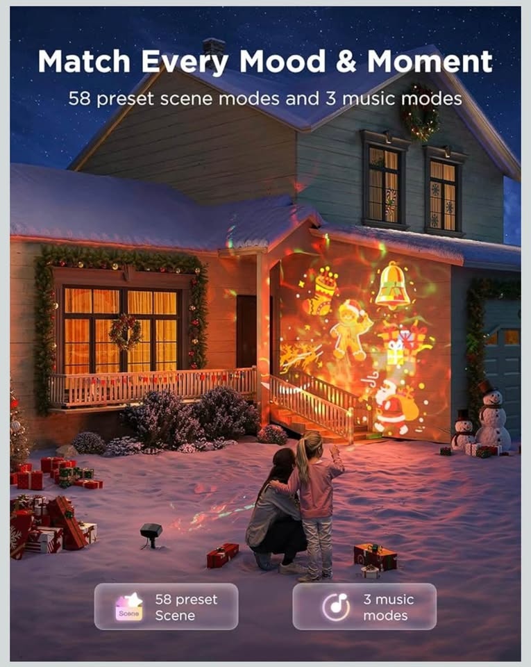 Govee Outdoor Snowflake Projector Light - photo 4