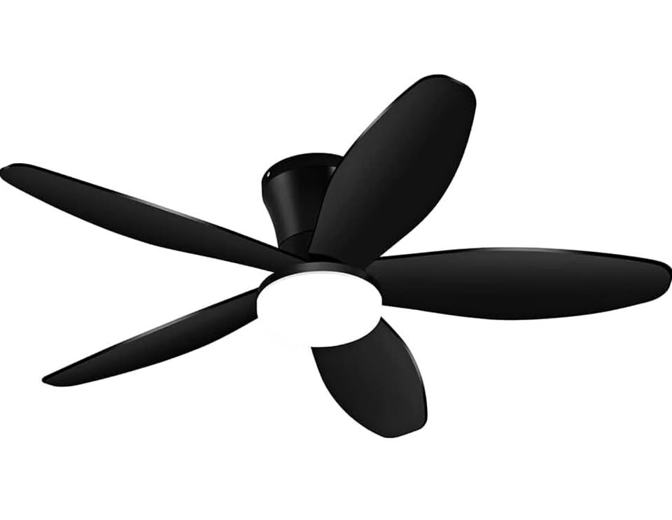Nink tink 42" Flush Mount Ceiling Fan with Light & Remote