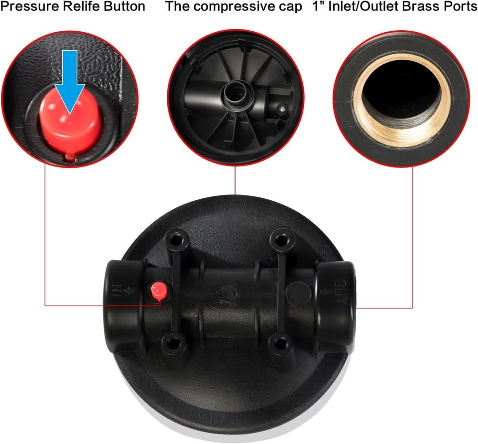 Geekpure Whole House Water Filter Housing - photo 4