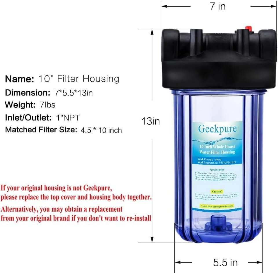 Geekpure Whole House Water Filter Housing - photo 5