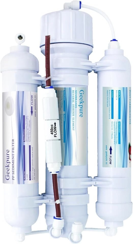 Geekpure 3 Stage Portable Aquarium RO Water Filter