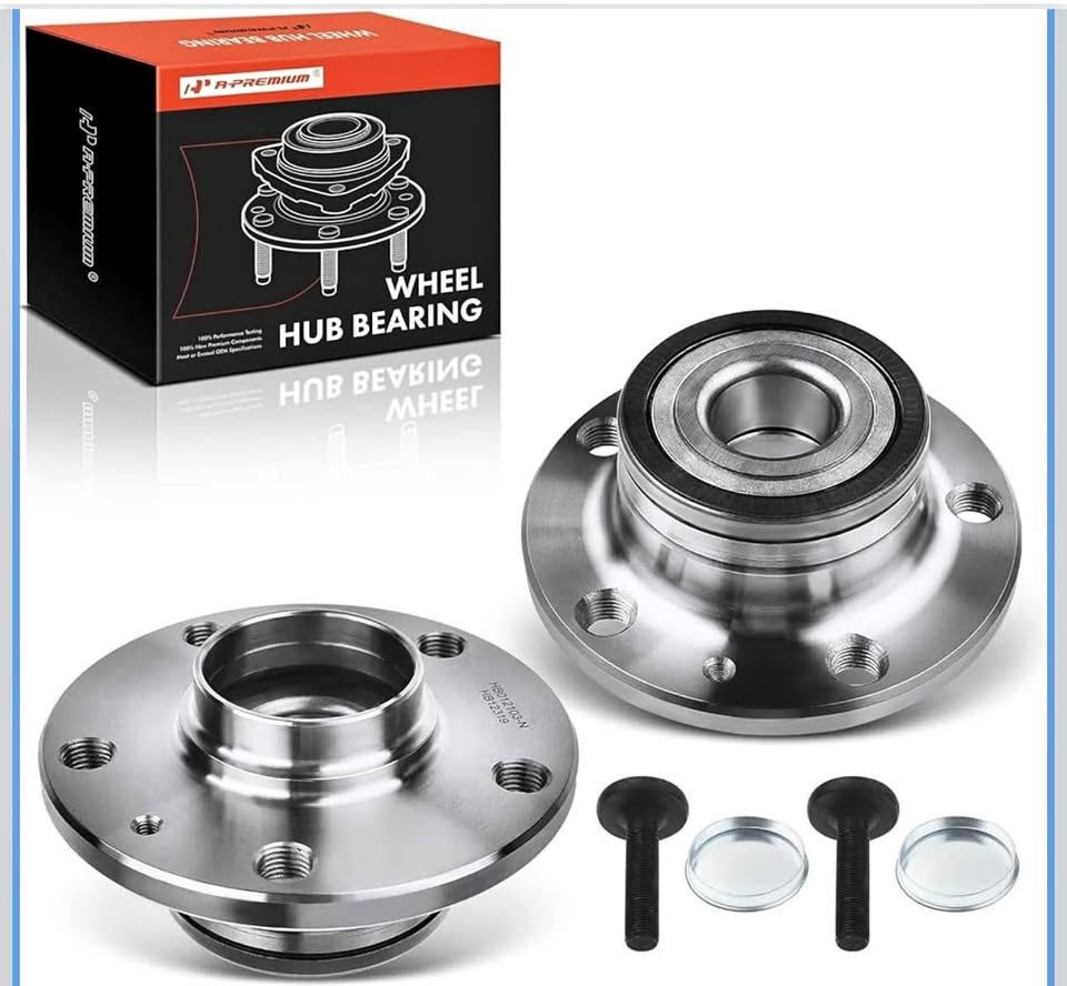 A-Premium Rear Wheel Bearing & Hub Assembly (2-Pack) for VW GTI,