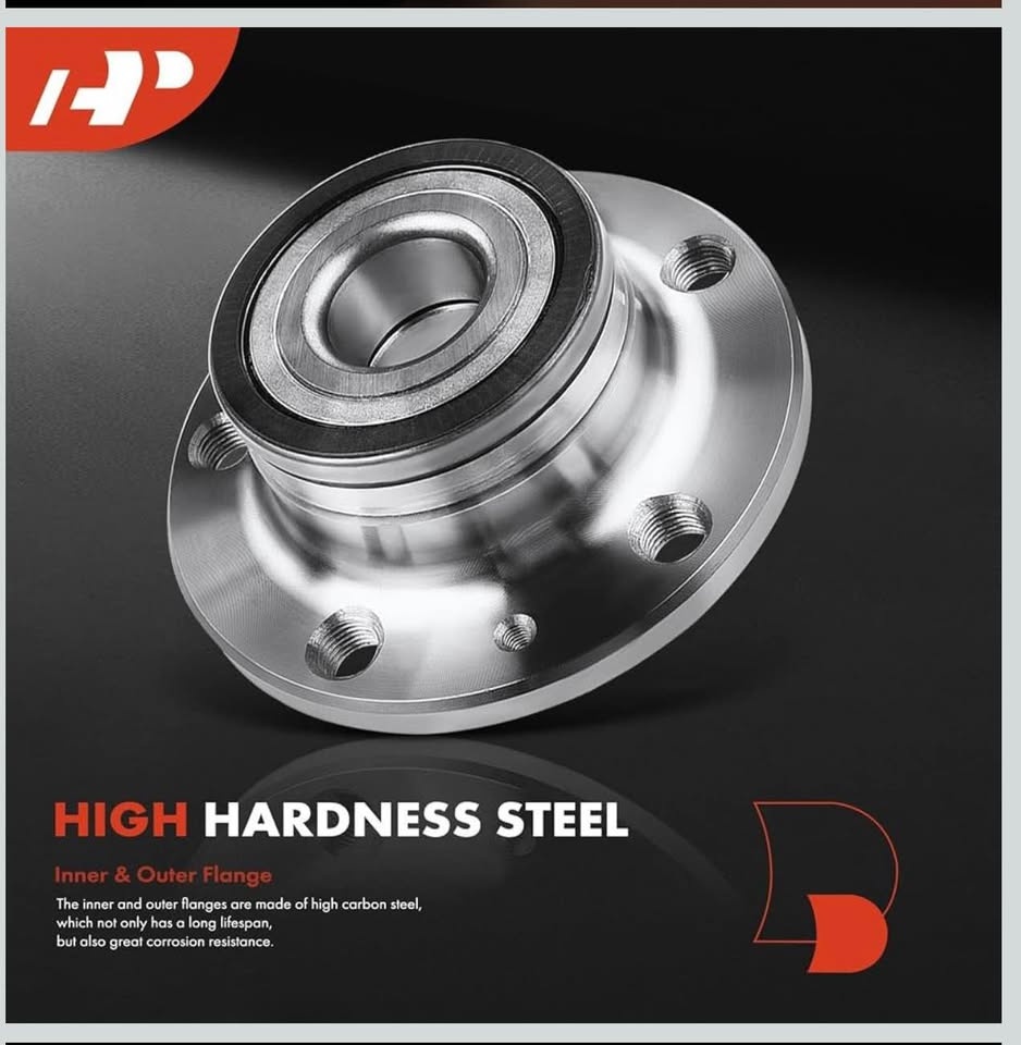 A-Premium Rear Wheel Bearing & Hub Assembly (2-Pack) for VW GTI, - photo 3