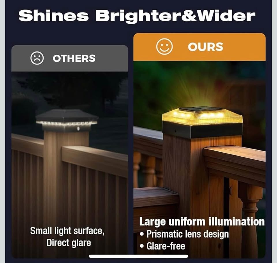 4x4 Solar Post Cap Lights (6 Pack) - photo 2
