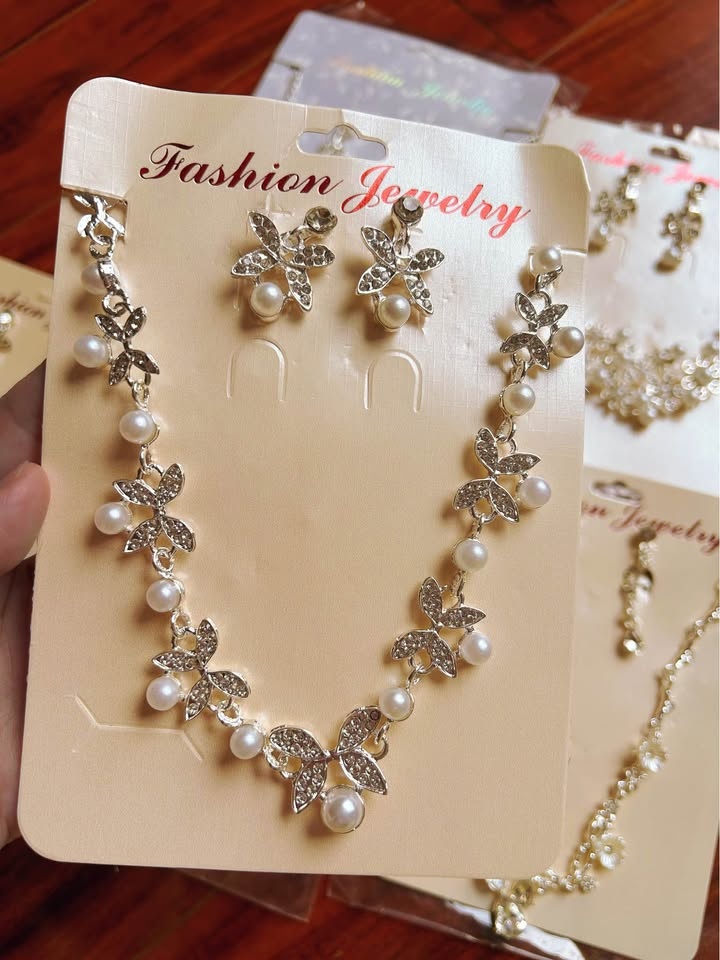 Jewelry Set – Necklace & Clip-On Earrings for Women & Girls - photo 2