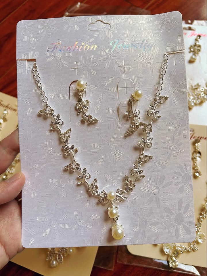 Jewelry Set – Necklace & Clip-On Earrings for Women & Girls - photo 3