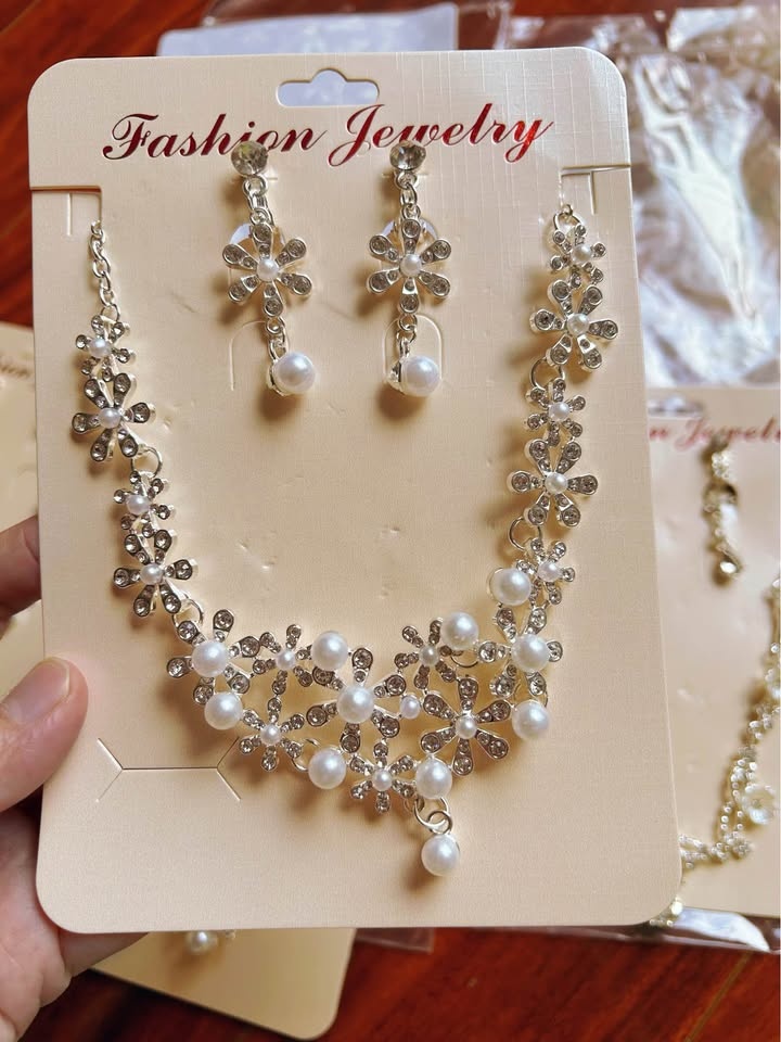 Jewelry Set – Necklace & Clip-On Earrings for Women & Girls - photo 4