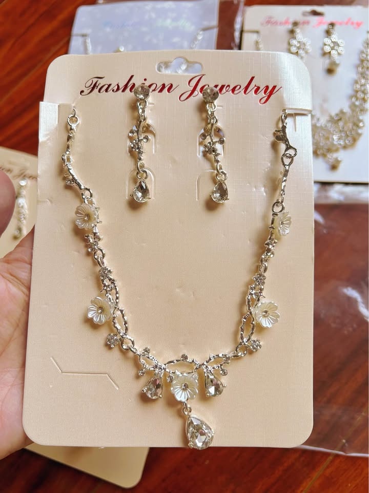 Jewelry Set – Necklace & Clip-On Earrings for Women & Girls - photo 5