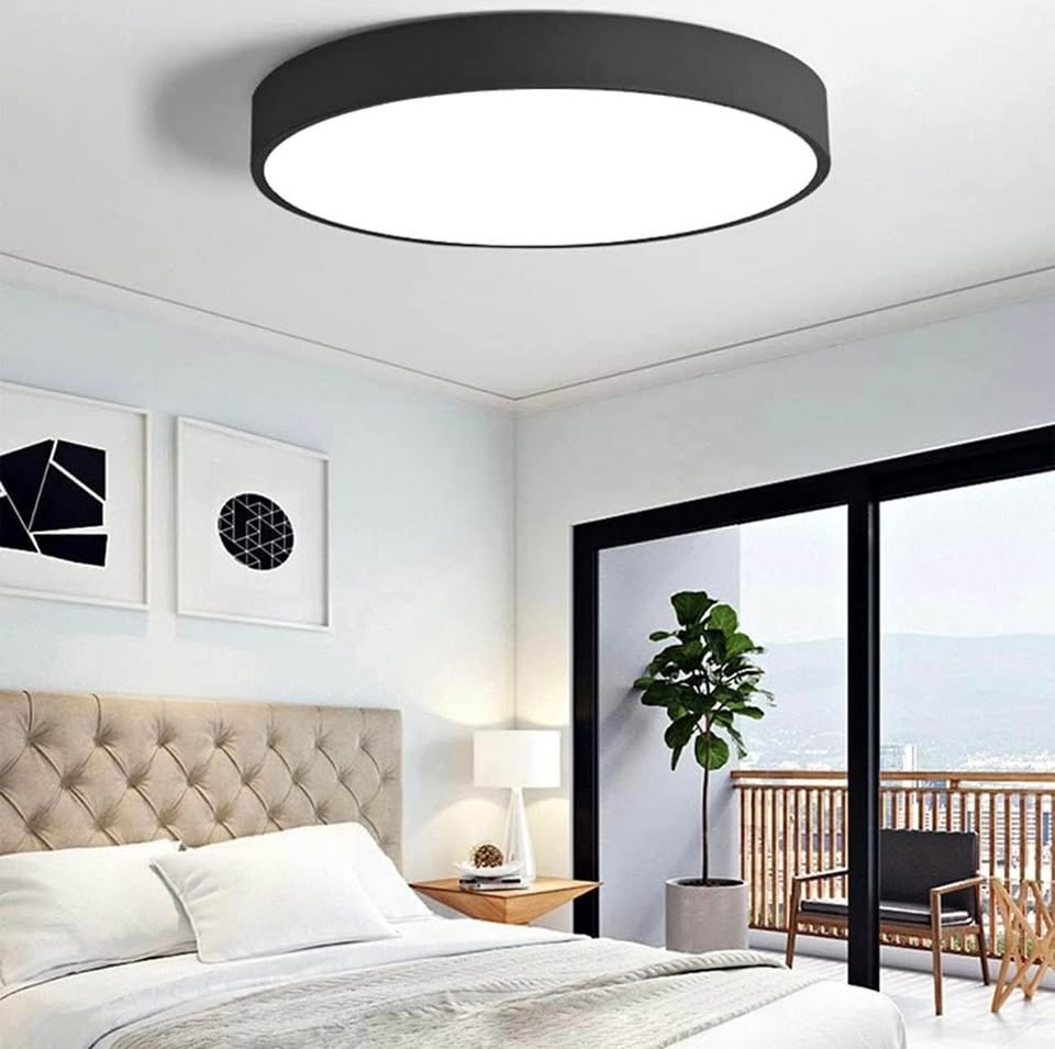 Modern Round LED Ceiling Light - Ultra-Thin Flush Mount