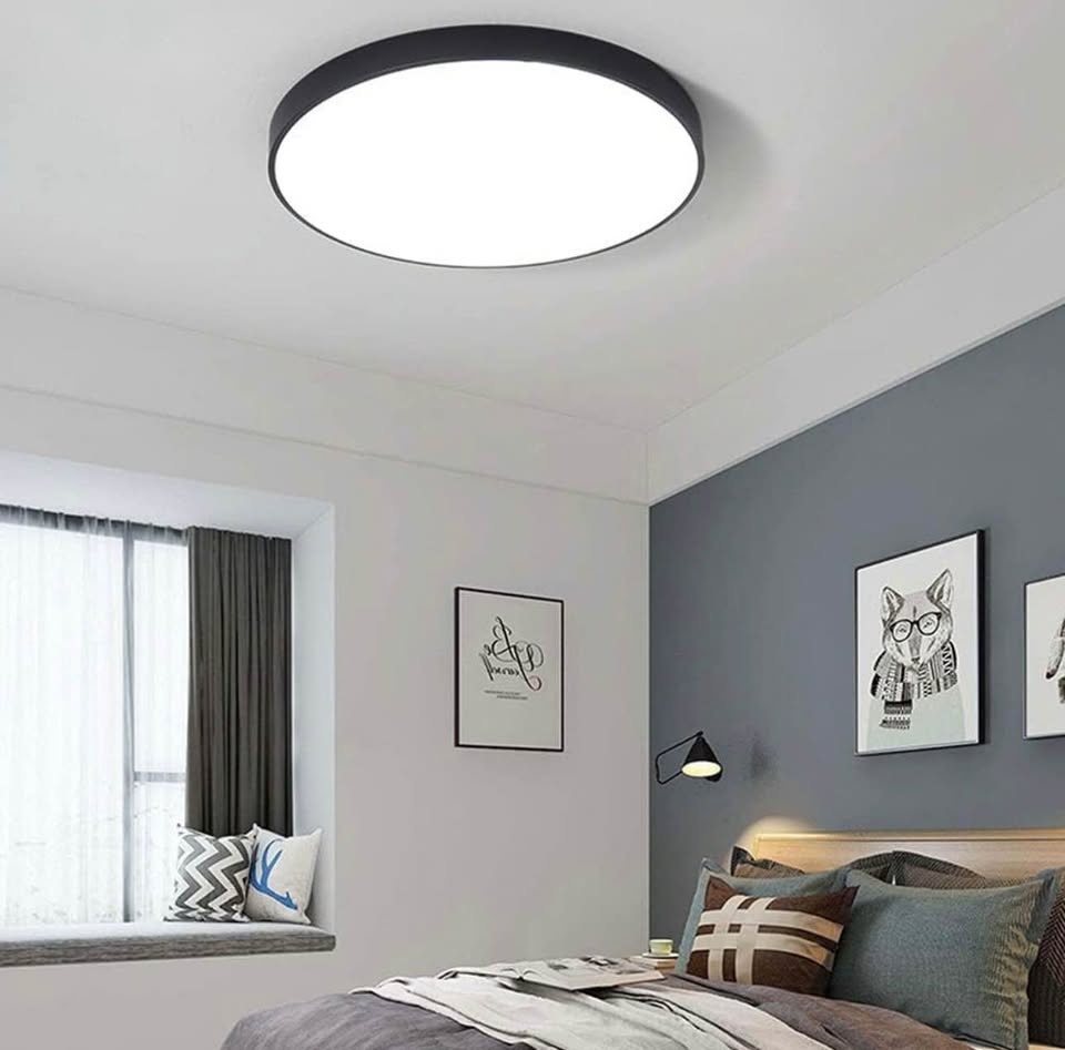 Modern Round LED Ceiling Light - Ultra-Thin Flush Mount - photo 2