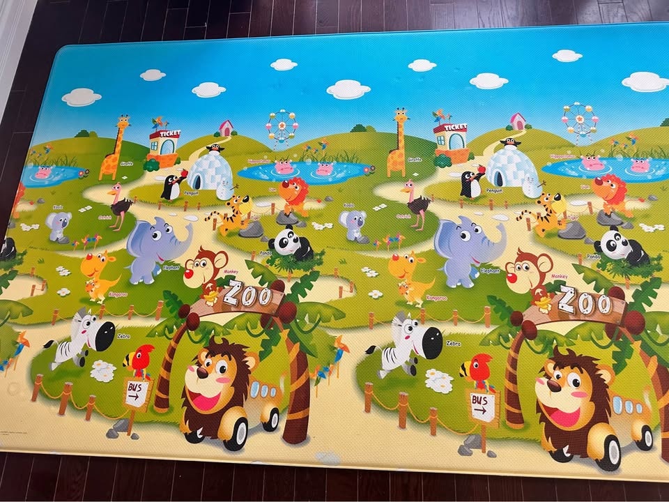 Dwinguler Zoo Large Playmat 90.5" x 55.1" x 0.6" - photo 2