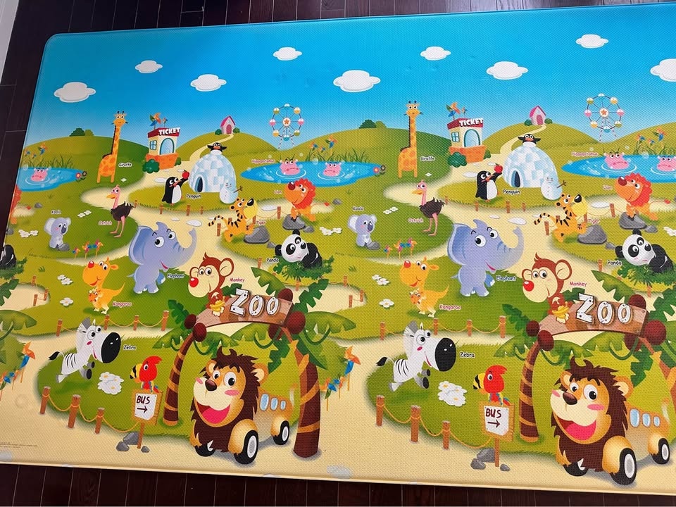 Dwinguler Zoo Large Playmat 90.5" x 55.1" x 0.6" - photo 3