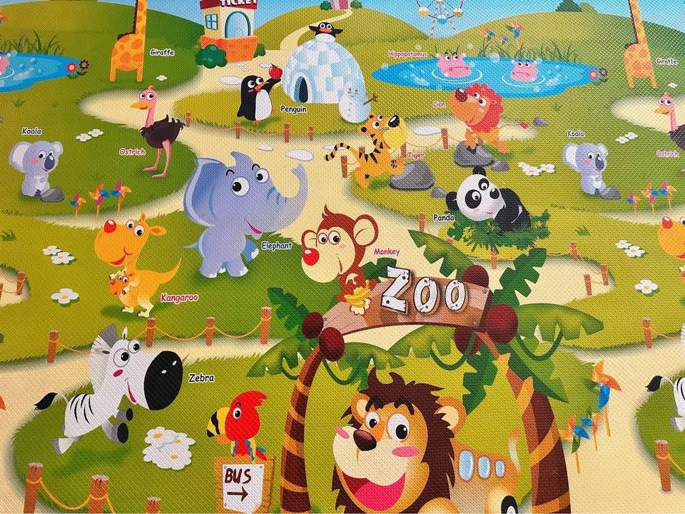 Dwinguler Zoo Large Playmat 90.5" x 55.1" x 0.6" - photo 4