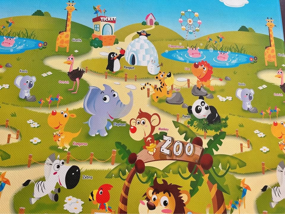 Dwinguler Zoo Large Playmat 90.5" x 55.1" x 0.6" - photo 5