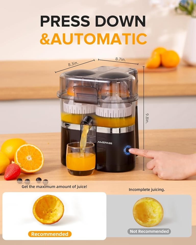 Dual-Head Electric Citrus Juicer - photo 2
