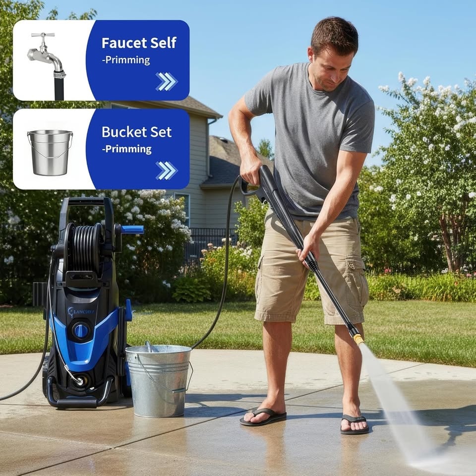 Lanchez Electric Pressure Washer, Upgraded Nozzles Set, 4800 PSI - photo 2