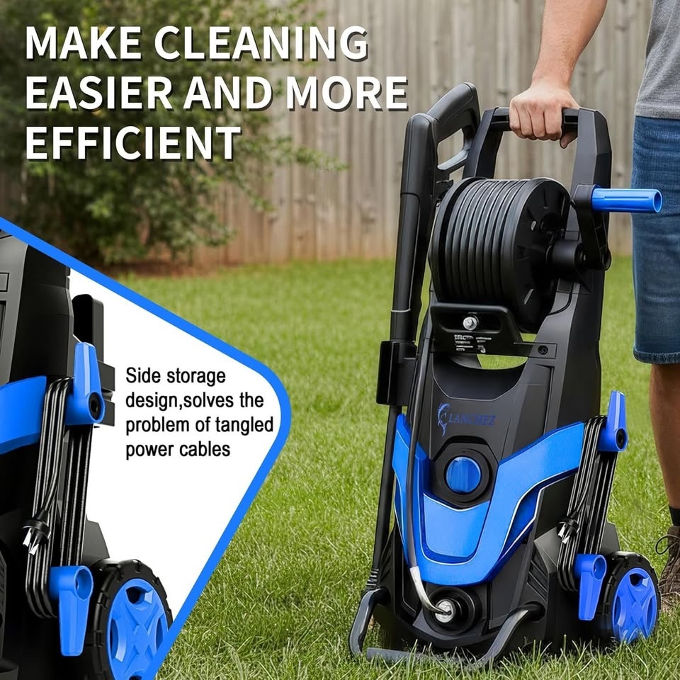 Lanchez Electric Pressure Washer, Upgraded Nozzles Set, 4800 PSI - photo 3
