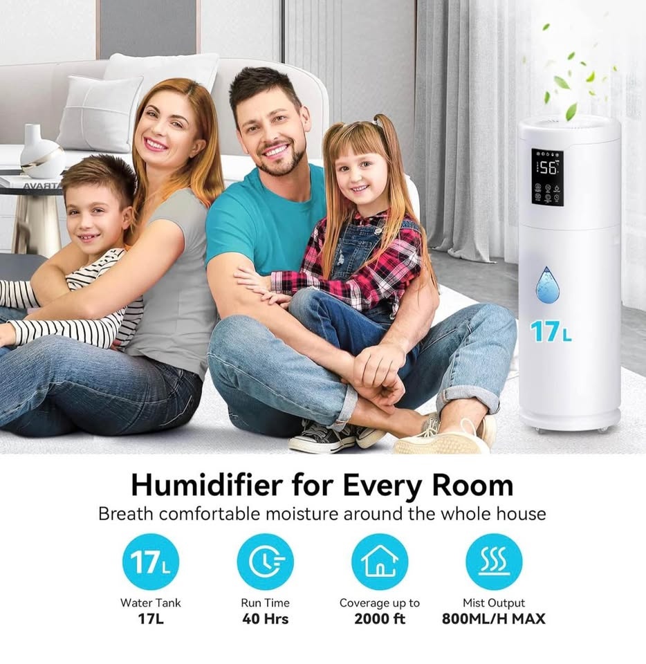 Honovos 4.5Gal Tower Humidifier for Large Rooms - photo 2