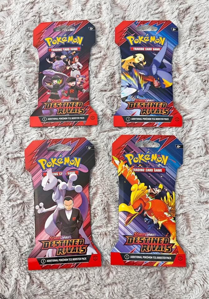 Pokemon TCG Scarlet & Violet—Destined Rivals 4-Pack Art Set