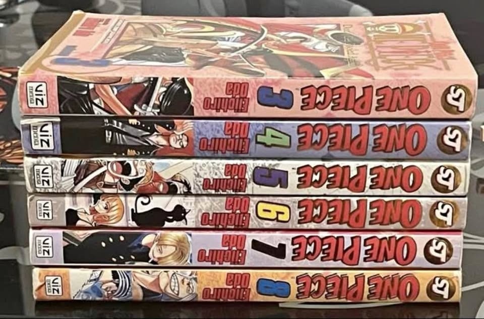 One Piece Manga Vol. 3-8 GOLD FOIL