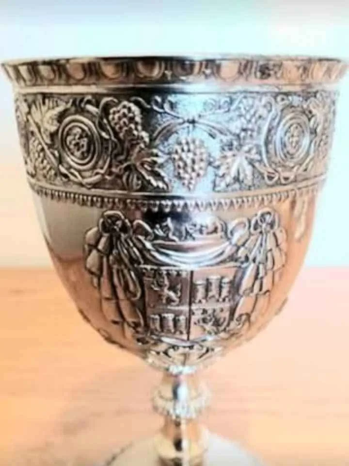 Rare 1950's Corbell Set of 4 S.P. Wine Goblets image indicator(4)