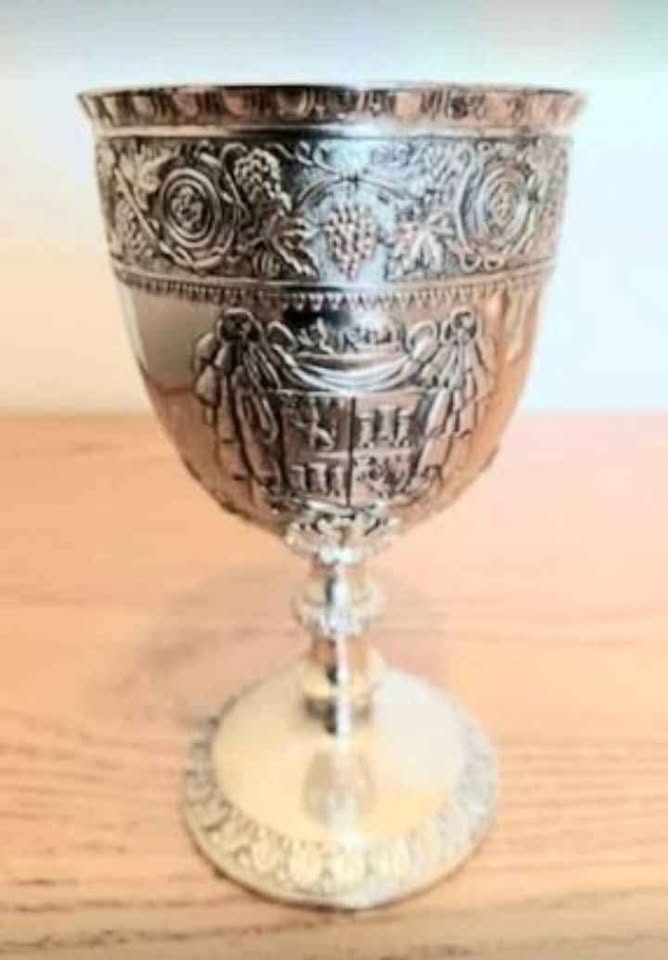 Unique 1950's Corbell Set of 4 S.P. Wine Goblets - photo 5