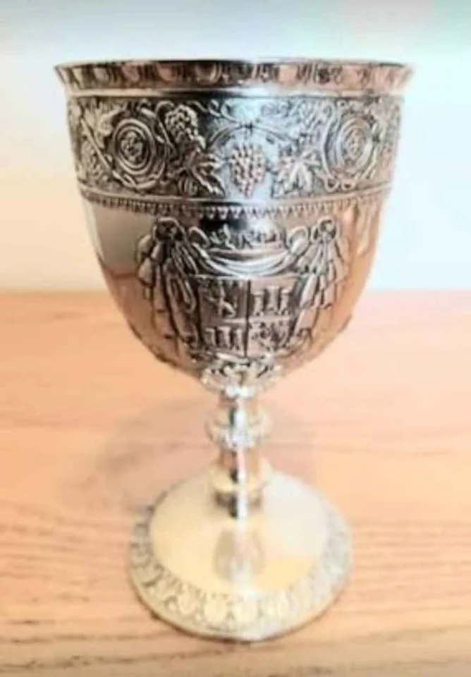 Rare 1950's Corbell Set of 4 S.P. Wine Goblets image indicator(5)