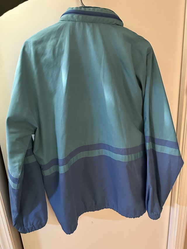 Blue zip up lightweight windbreaker/track jacket - photo 5
