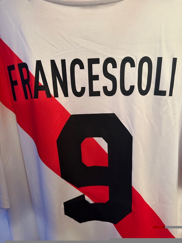 River Plate Retro Soccer Jersey #9 FRANCESCOLI - Men's XL - photo 4