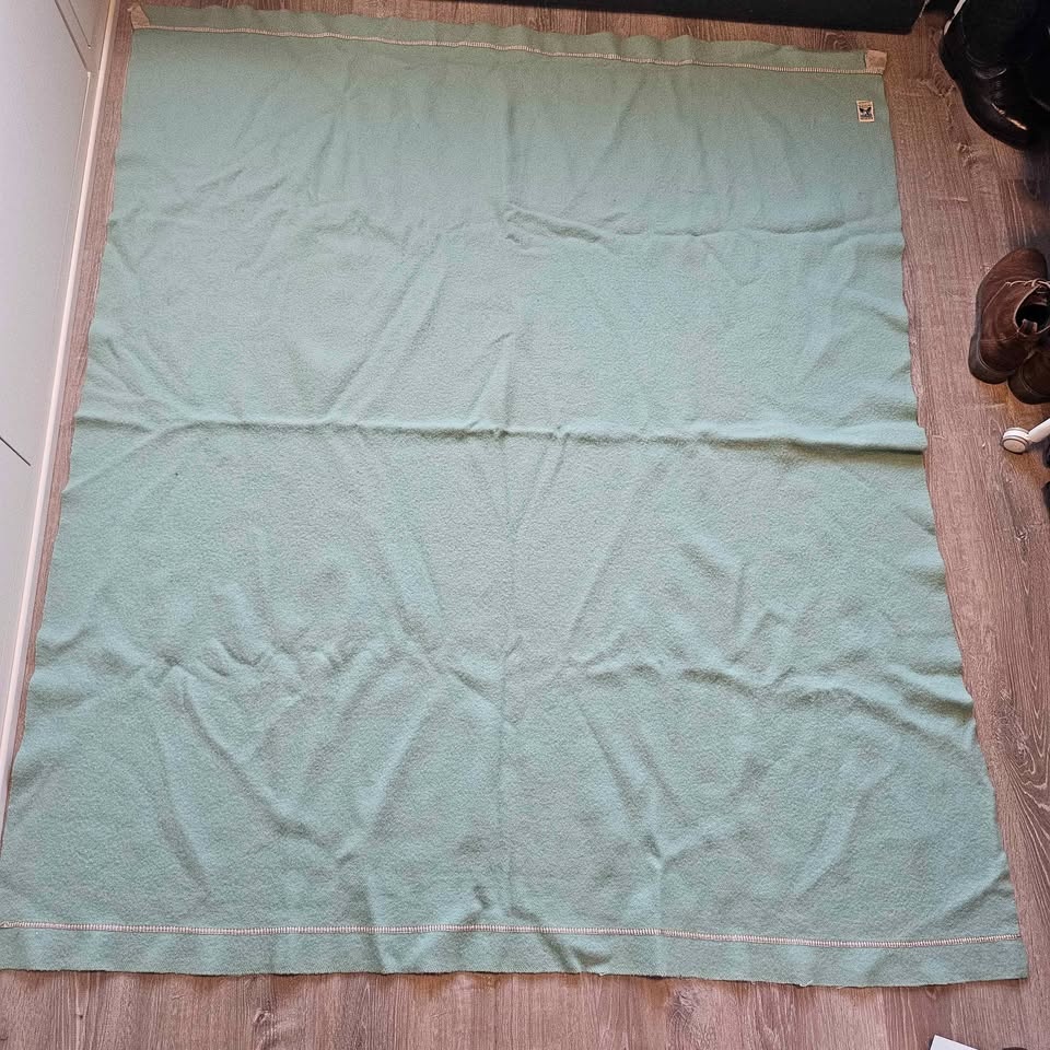 Vintage Kenwood Ramcrest Wool Blanket Aqua - photo 2