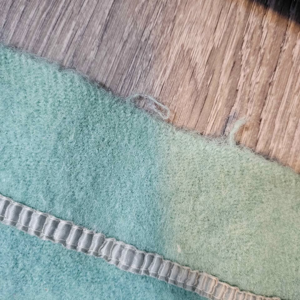 Vintage Kenwood Ramcrest Wool Blanket Aqua - photo 3