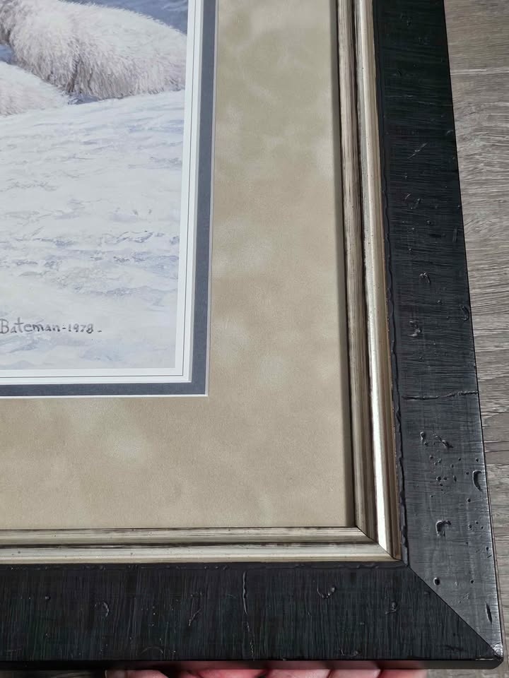 Robert Bateman Arctic Family Polar Bear Framed Art - photo 4