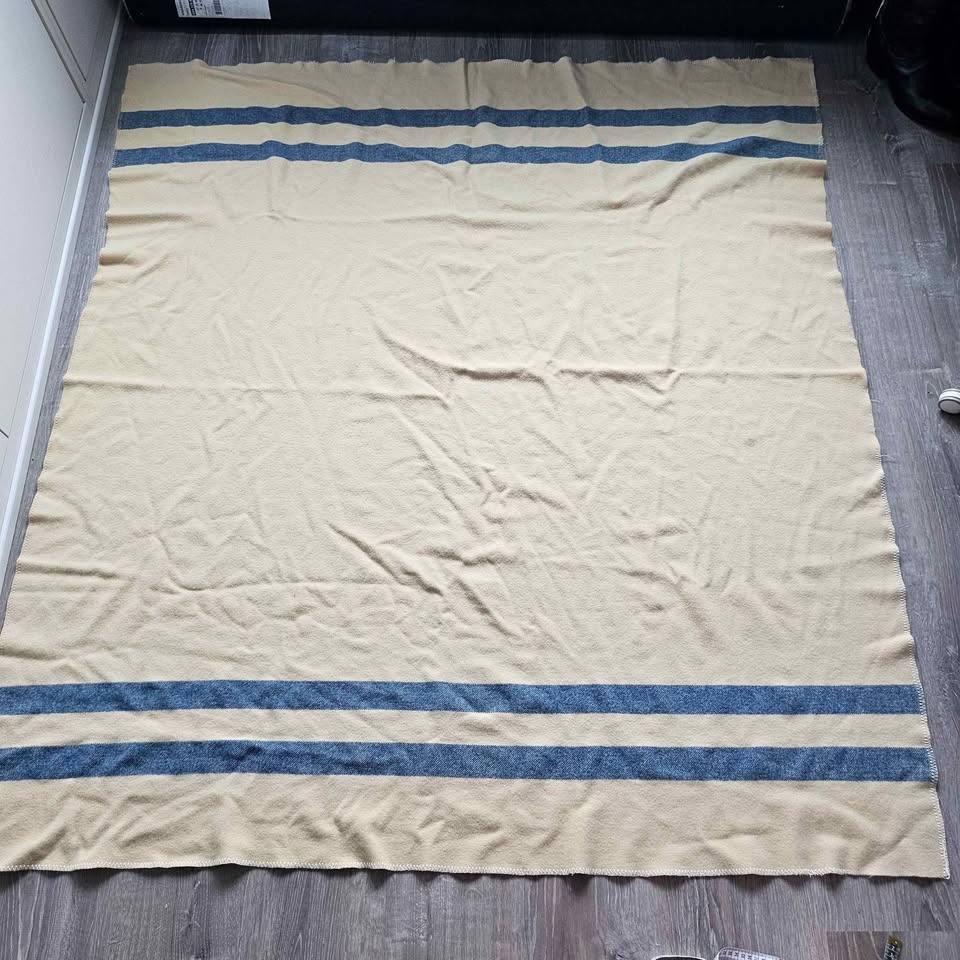 Wescomills Wool Blanket Blue Stripes - photo 2