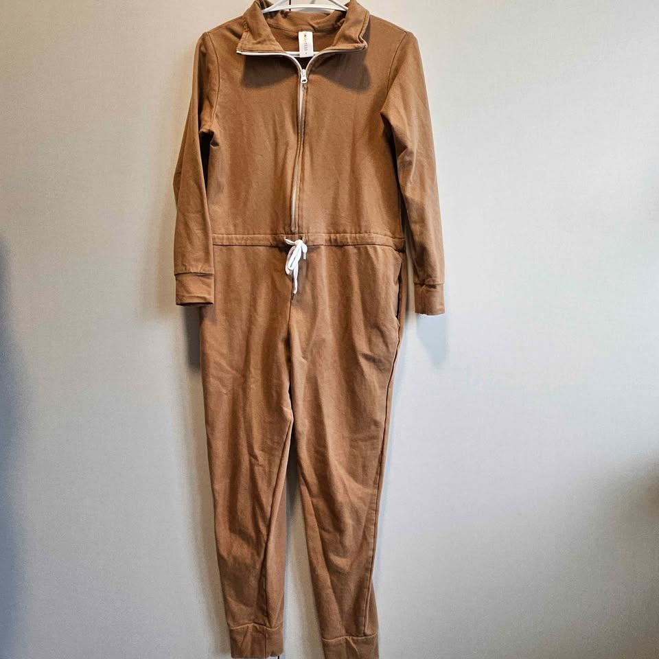 Smash + Tess Jilly Jogger Romper sz Small Cinnamon Brown - photo 2