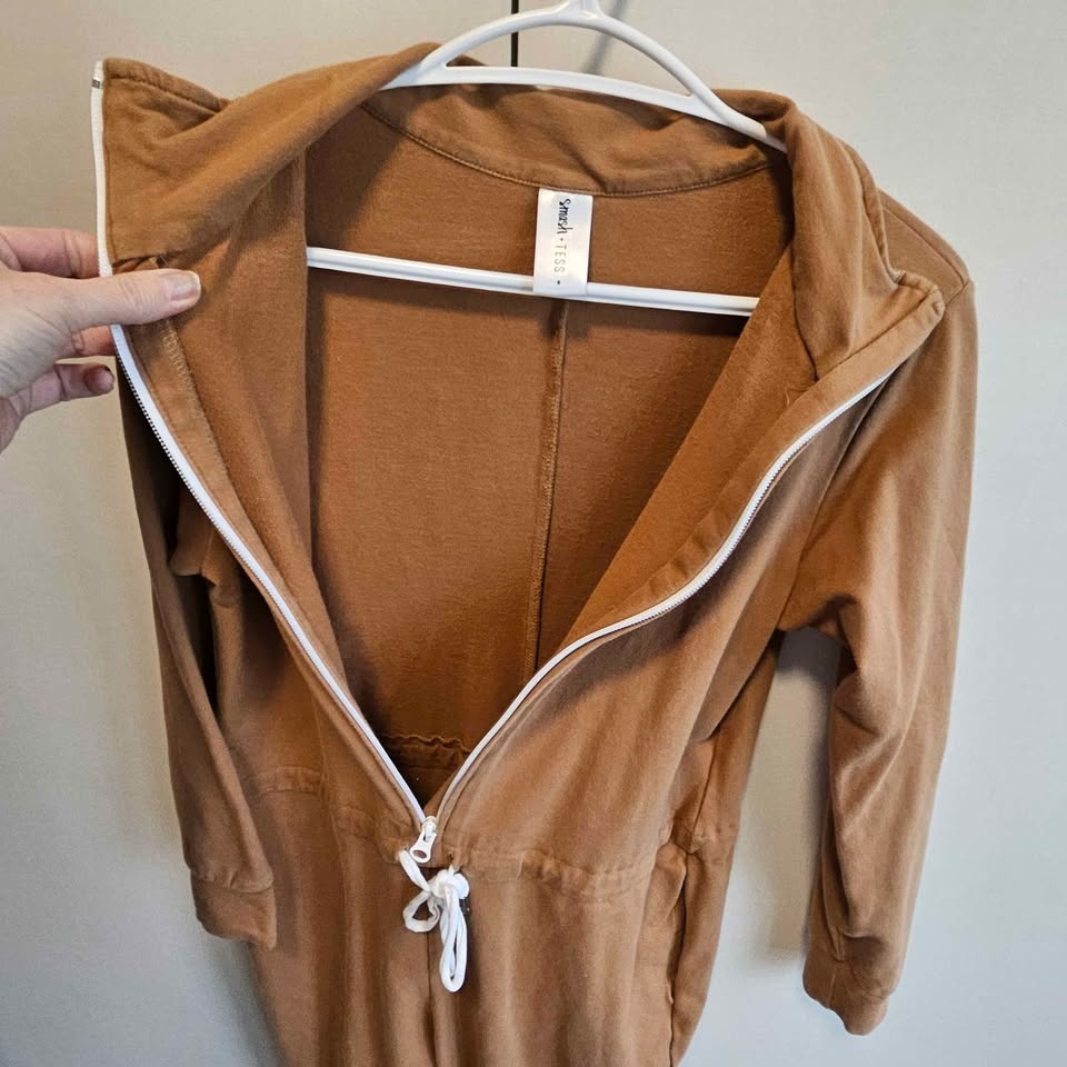 Smash + Tess Jilly Jogger Romper sz Small Cinnamon Brown - photo 5