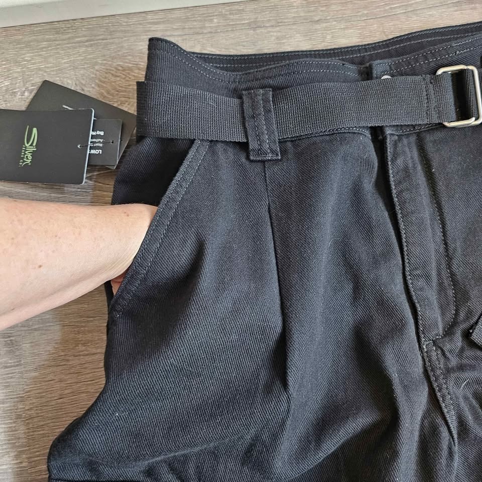 Silver Jeans Co. Relaxed Cargo Pants Black Size 27/27 - photo 5