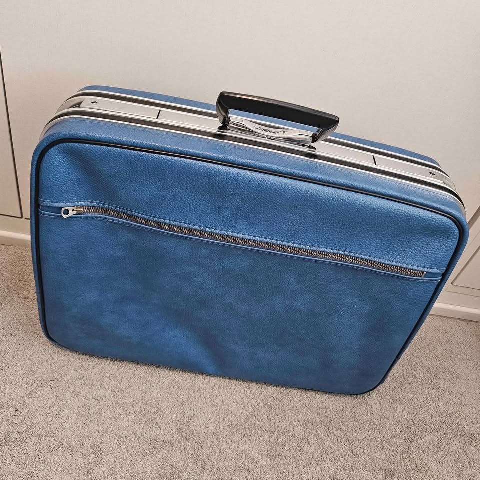Vintage Jetliner Suitcase - Blue - photo 2